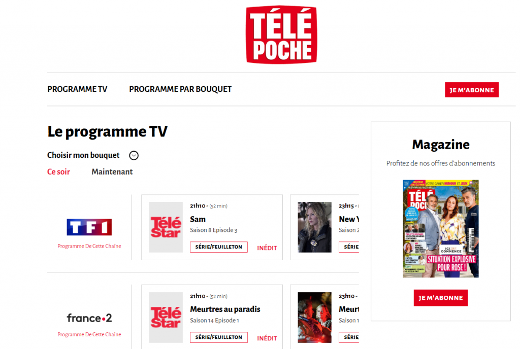 TÉLÉ POCHE - REWORLD MEDIA CONNECT